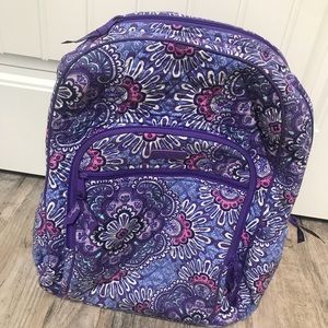 Vera Bradley Lilac Tapestry Campus Backpack